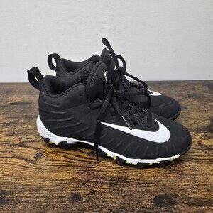 Nike Alpha Fastflex Black/White Football Cleats Youth Size 2Y 880129-011